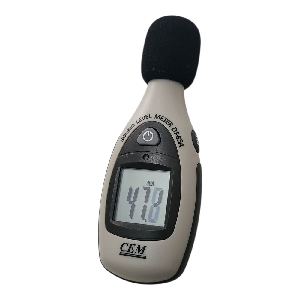 CEM DT-85A Digital Sound Level Meter Decibel Noise Tester Handheld‎ Gray Black
